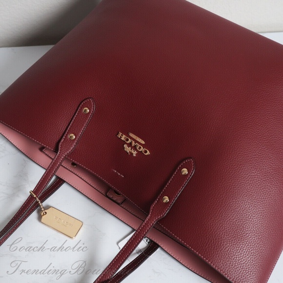 Coach Town Tote wine - Picture 3 of 5